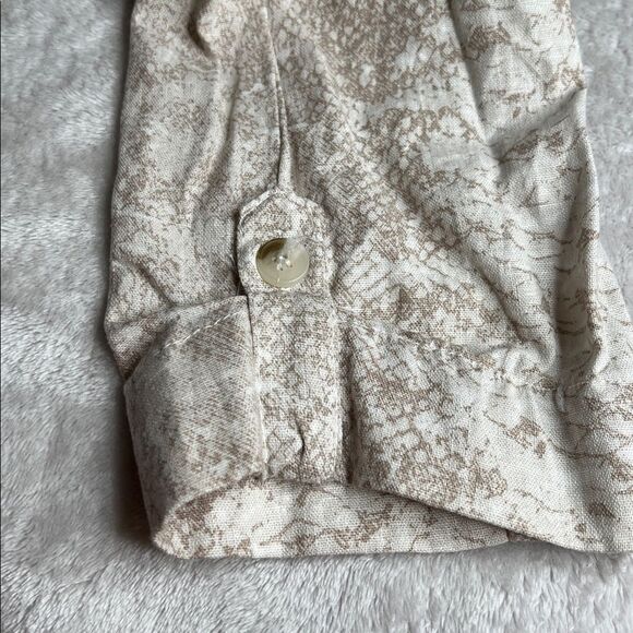 NWT REWASH L Snakeprint Linen Blend Drawstring Pant - Picture 11 of 13